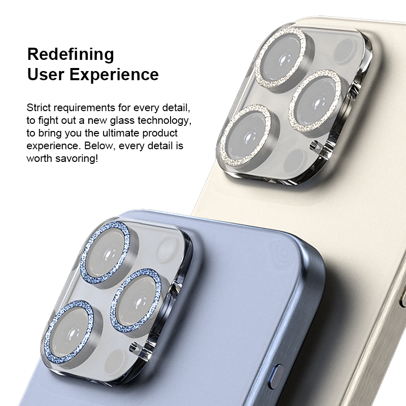 鹰眼玻璃后置摄像头屏幕镜头保护膜适用于 Iphone 13 14 15 Pro Max 9H 亚克力玻璃相机镜头屏幕保护膜