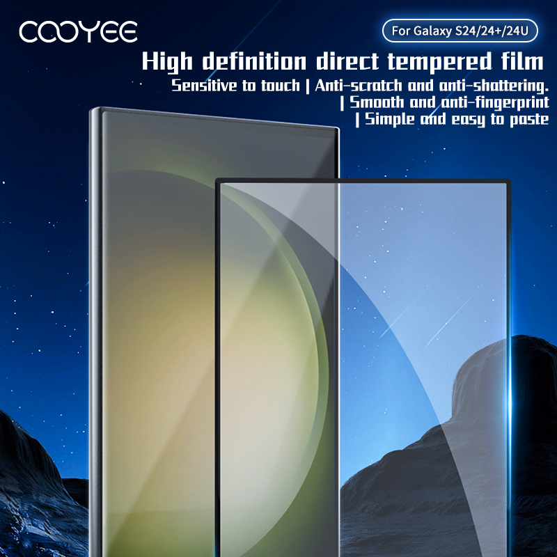 适用于三星S24ultra钢化膜高清玻璃3d保护膜边贴曲面屏全屏S24贴纸