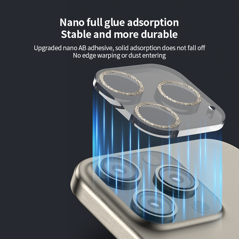 鹰眼玻璃后置摄像头屏幕镜头保护膜适用于 Iphone 13 14 15 Pro Max 9H 亚克力玻璃相机镜头屏幕保护膜