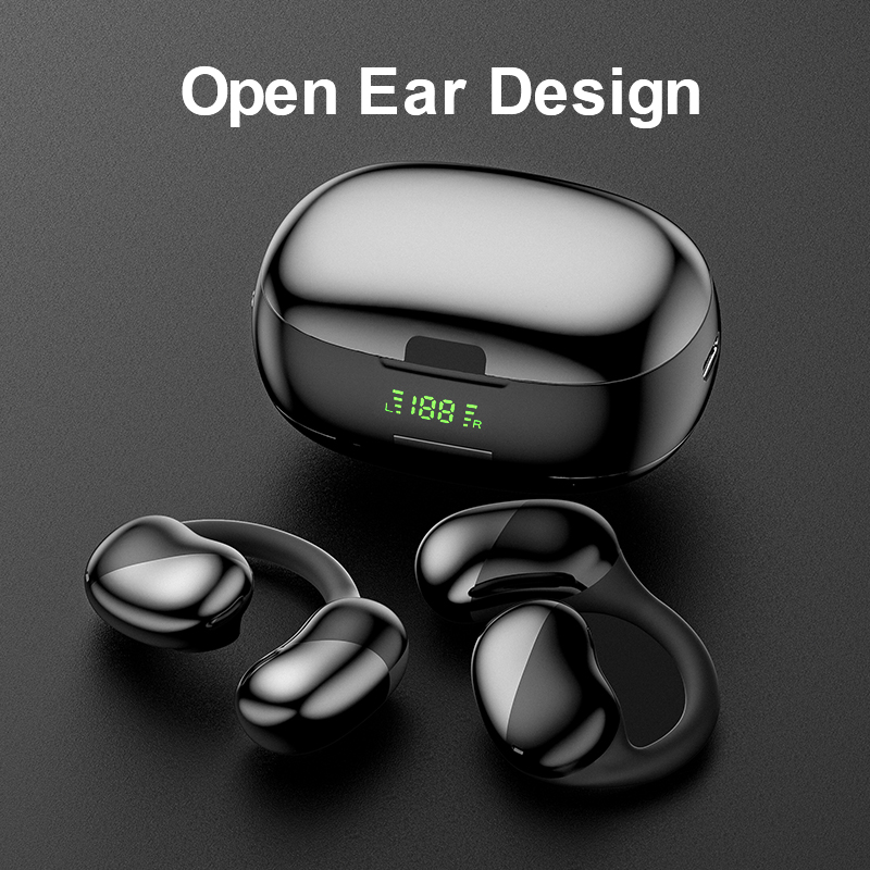 畅销快充数显TYPE-C降噪OWS开放式耳机带麦克风无线耳机