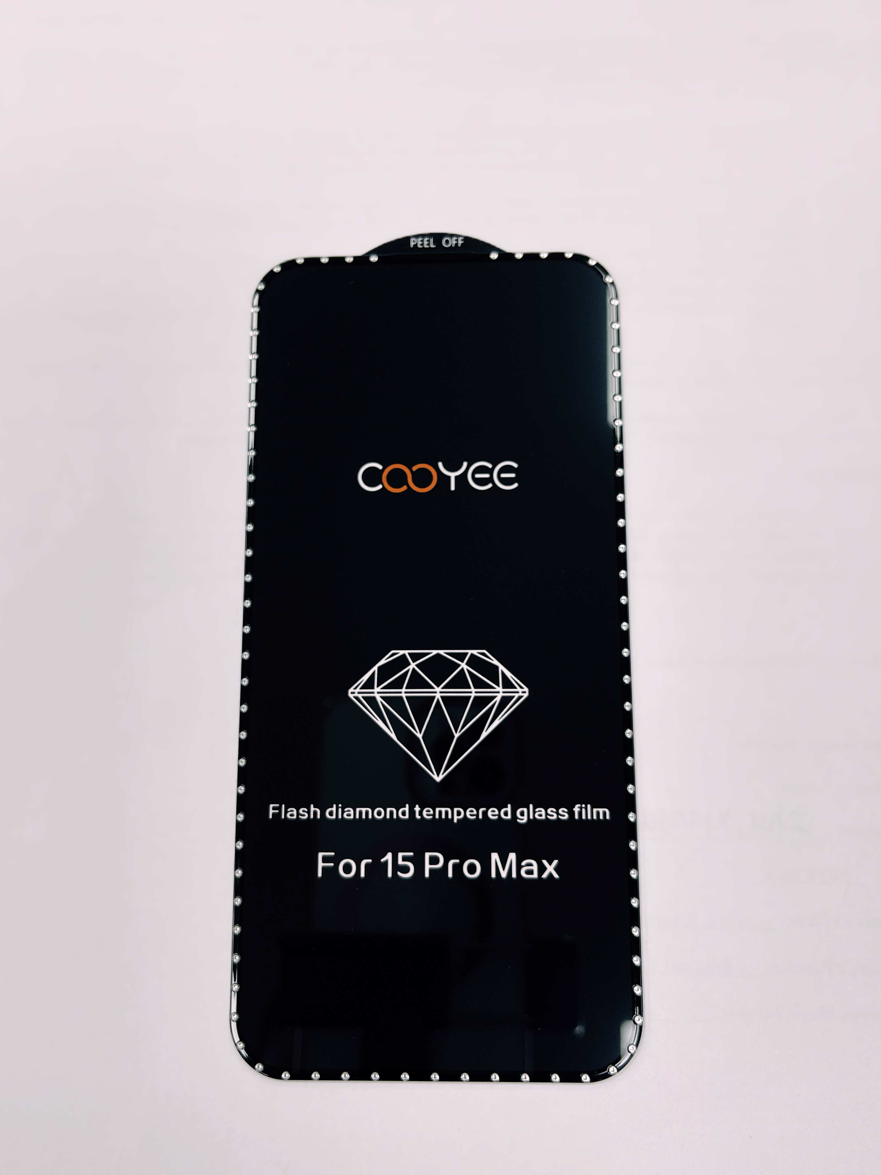 钻石苹果15 Pro Max透明钢化玻璃手机屏幕保护膜滴膜全屏覆盖不粘指纹