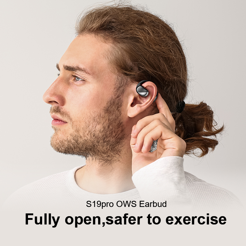 360° 立体声硅胶耳挂 OWS 定向音频开耳式耳机 